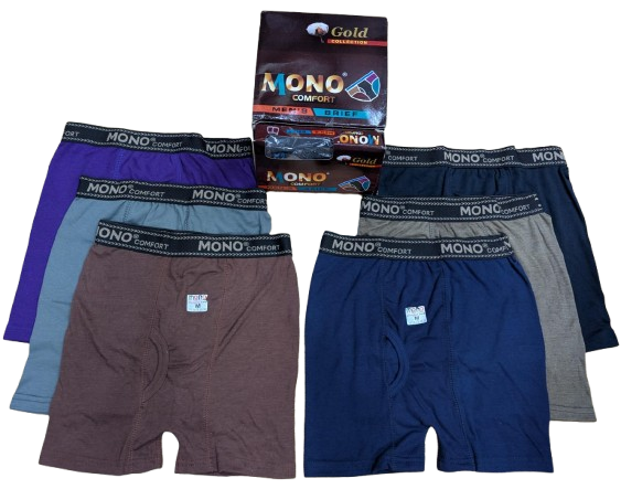 MONO Men’s Nicker, Open Elastic (Premium Cotton)